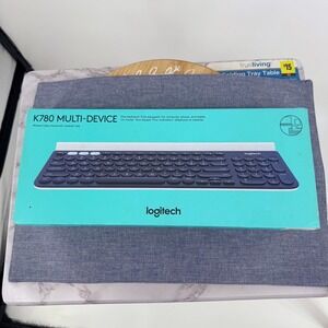 Logitech K780 Multi-Device Wireless Keyboard Black White 920-008149 WITH BOX